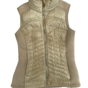 Michael Kors Light Beige Quilted Sleeveless Vest